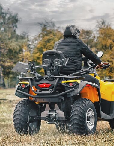 حامل مسدس KEMIMOTO لمركبة ATV، حامل قوس بندقية لمركبة ATV UTV، مقابض قابلة للتعديل مع أشرطة مطاطية متوافقة مع دراجة الصيد Treestand سكوتر التنقل على الجليد in Kuwait