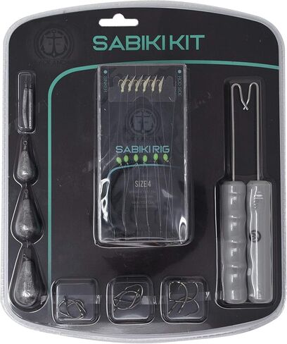 بلاك انكور مجموعة سابيكي من المياه المالحة - 2 مزيل مياه عائمة، 3 من كل رقم 4، #6، #8 سابيكي، 2 وزن رفيع للخيوط، 1 من كل 1 اونصة، 2 اونصة، 3 اونصة، 3 من كل خطاف دائري 1/0، 2/0، 3/0 in Kuwait