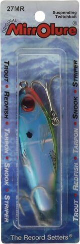 MirrOLure Mirrolure 27 Mr Mirrodine XL Susp Twitchbait Bk Silver 31 8 in 9 16oz in Saudi Arabia