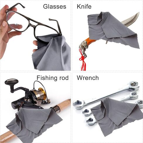 2 Pack Gun Cleaning Cloth, Care Microfiber Silicone Reel Gun Rags-12 12", Polishing Gun Cleaning Tool Firearm Accessories Cleaning Products for Pistol, Handgun, Rifle, Shotgun in Saudi Arabia