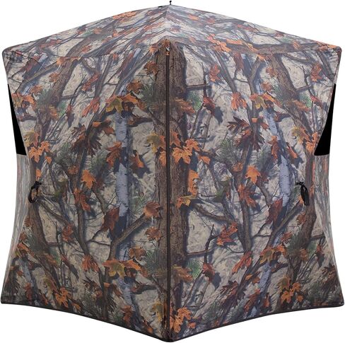Barronett Blinds® Prowler or Road Runner 200, Portable Hunting Blind, Pop-Up Hub Blind, Zipperless Windows, Lightweight, 2-Person, Bloodtrail® Woodland, 67" x 71" x 71" in Saudi Arabia