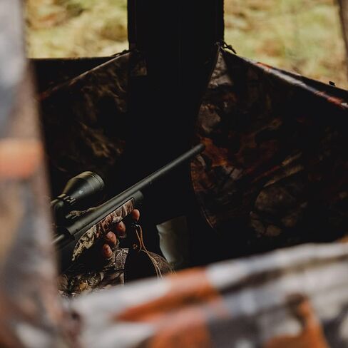 Barronett Blinds® Prowler or Road Runner 200, Portable Hunting Blind, Pop-Up Hub Blind, Zipperless Windows, Lightweight, 2-Person, Bloodtrail® Woodland, 67" x 71" x 71" in Saudi Arabia