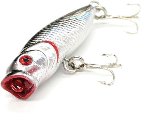 Seasky Fishing Plug Lures Micro Popper Topwater Trout Attack in Freshwater in Saudi Arabia