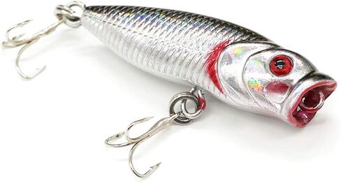 Seasky Fishing Plug Lures Micro Popper Topwater Trout Attack in Freshwater in Saudi Arabia