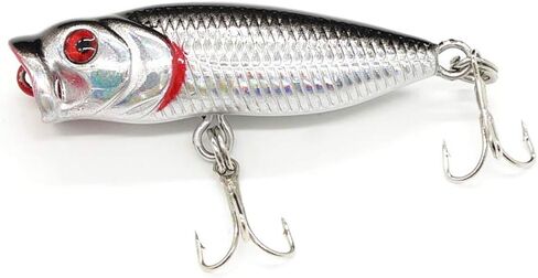 Seasky Fishing Plug Lures Micro Popper Topwater Trout Attack in Freshwater in Saudi Arabia