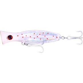 Popper Fishing Lure, JAZALIC Topwater Popper Lures 3D Eyes Fishing Accessories for Saltwater Surface Casting and Freshwater Surface Fishing, Gt Tuna Kingfish Large Predator Fish