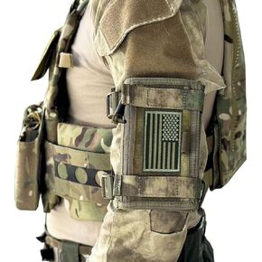 Tactical Arm Map Case, Shooters Armband Sleeve and Wrist Map Holder, DOPE Card Holder with Clear Windows for Shooting Range Cards and Field Data in Kuwait