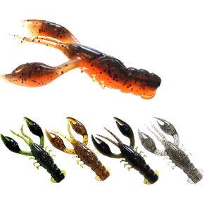 Senko Worms 40/133Pcs Fishing Soft Plastic Bait Bass Fishing Lures | Crawfish Lure Soft Plastic Worms Fishing Lure Wacky Rig Carolina Rigged in Saudi Arabia
