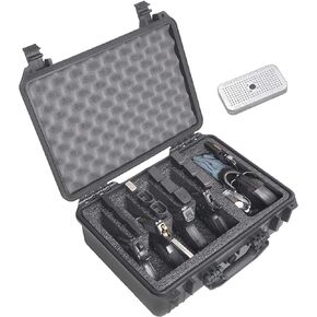 Case Club 4 Pistol and (up to) 29 Magazine with Accessory Pocket Pre-Cut Heavy Duty Waterproof Case with Silica Gel Canister to Help Prevent Gun Rust (Upgraded Gen-2)
