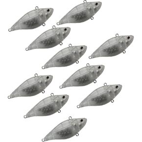 10PCS Unpainted Fishing Lure Blank Fishing Lure Bodies VIB Lure DIY Lure in Saudi Arabia