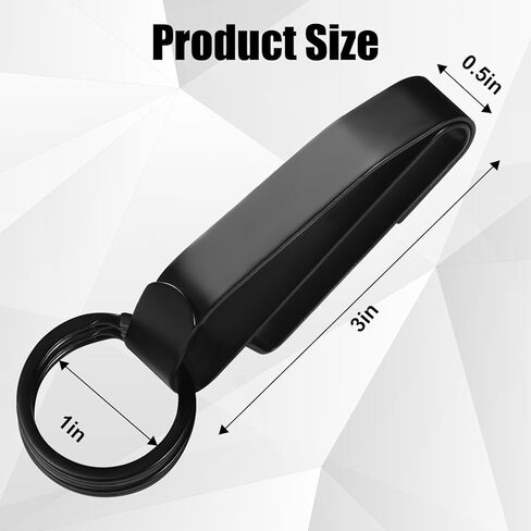 HTZNHXT 4 قطع حامل مفاتيح حزام التحمل، سلسلة مفاتيح من الفولاذ المقاوم للصدأ مشبك حزام مفاتيح مع حلقة مفاتيح قابلة للإزالة، حامل مفاتيح سريع الفك لحراس سجن الشرطة ووكالات إطفاء الحرائق in Kuwait