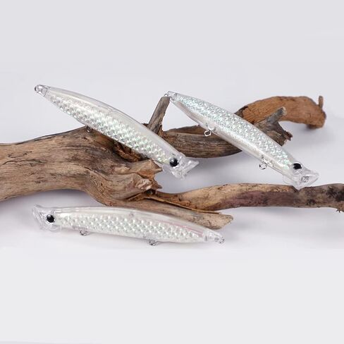 Lure Blanks Unpainted Fishing Lures,15pcs 11.5cm 11g Fishing Crankbait Blanks,Blank Minnow Crankbaits Hard Bait in Saudi Arabia