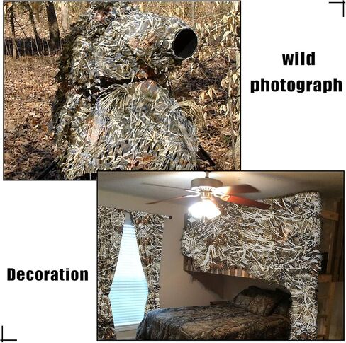 Camo Netting, Camouflage Netting, Hunting Blind Camo Net, Army Party Decorations, Sunshade Fence Nets, Lightweight, Bulk Roll, Mesh, Great for Camping, Shooting, Photograph, Car Cover, Outdoor in Saudi Arabia