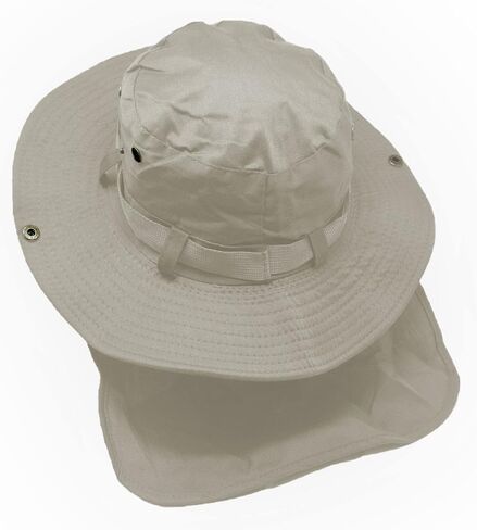 قبعة Glory Max Bucket Boonie مع غطاء قلاب للرقبة، قبعة شمس سفاري بحافة واسعة لصيد الأسماك والتنزه في حديقة الصيد in Kuwait