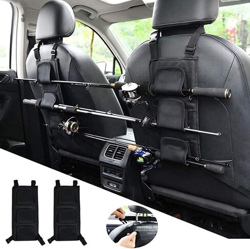 WITHFAB Fishing Rod Holders for Car, Fishing VRC Vehicle Rod Carrie, Adjustable Polyester Strap Fishing Pole Storage Rack for SUV, Wagons, Van, Easy Install Fishing Car Rod Carrier for Car in Saudi Arabia
