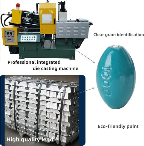 طقم حوض صيد السمك من داميدل مع قلب بلاستيكي ناعم، أوزان صيد مصبوبة بالضغط، أحمر أزرق مختلط، 5.3 أونصة، 4.2 أونصة.2.8 أونصة.3/8 أونصة. 1/10 أونصة، خط حماية، وزن باس للمياه المالحة والمياه العذبة in Kuwait
