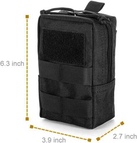 Upgraded Sports Water Bottles Pouch Bag, Tactical Drawstring Molle Water Bottle Holder Tactical Pouches, Travel Mesh Water Bottle Bag Tactical Hydration Carrier in Saudi Arabia