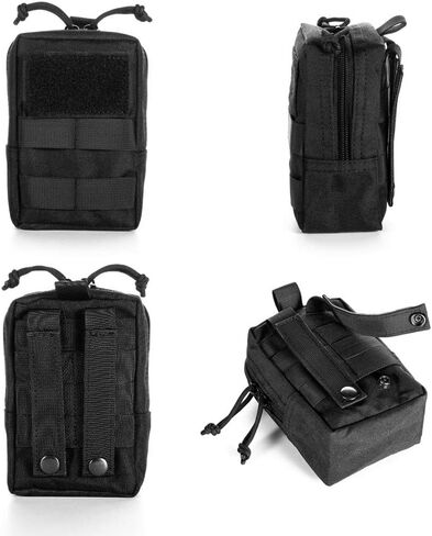 Upgraded Sports Water Bottles Pouch Bag, Tactical Drawstring Molle Water Bottle Holder Tactical Pouches, Travel Mesh Water Bottle Bag Tactical Hydration Carrier in Saudi Arabia
