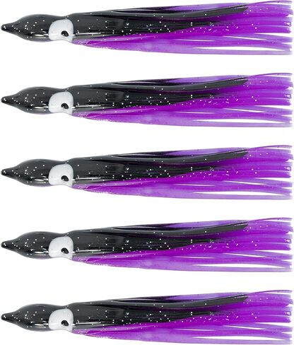 BLUEWING Trolling Squid Skirts Fishing Saltwater 2,3,5,8,12 Inch Octopus Lures 1pcs/5pcs in Kuwait