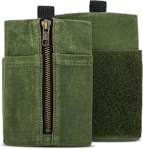 EDC Canvas Pouch (EDC Canvas Pouch, Pocket Organizer, Mighty Pouch for Men, EDC Bags with Velcro, Small Tool Pouch, Utility Pouch for Multitools, Waxed Compact Organizer in Kuwait