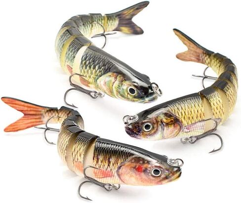 ods lure Fishing Bait for Bass Multi Jointed Swimbaits with Hooks Fishing Tackle Kit in Kuwait