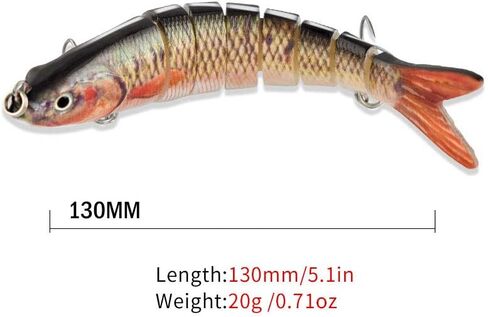 ods lure Fishing Bait for Bass Multi Jointed Swimbaits with Hooks Fishing Tackle Kit in Kuwait