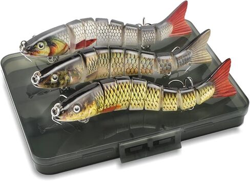 ods lure Fishing Bait for Bass Multi Jointed Swimbaits with Hooks Fishing Tackle Kit in Kuwait