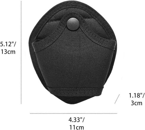 جراب Goabroa مكون من قطعتين من أصفاد اليد، جراب حامل أصفاد من النايلون مفتوح من الأعلى يناسب الكفة المفصلية بسلسلة in Kuwait