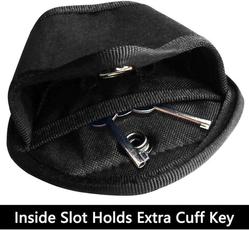 جراب Goabroa مكون من قطعتين من أصفاد اليد، جراب حامل أصفاد من النايلون مفتوح من الأعلى يناسب الكفة المفصلية بسلسلة in Kuwait