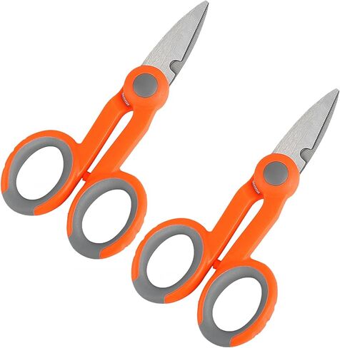 2 Pack Fishing Line Scissors Braided Line Scissors Serrated Edge Scissors Heavy Duty Braid Scissors Stainless Steel Braid Line Cutter for Fishing and more in Kuwait