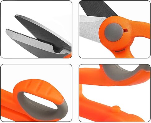 2 Pack Fishing Line Scissors Braided Line Scissors Serrated Edge Scissors Heavy Duty Braid Scissors Stainless Steel Braid Line Cutter for Fishing and more in Kuwait