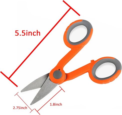 2 Pack Fishing Line Scissors Braided Line Scissors Serrated Edge Scissors Heavy Duty Braid Scissors Stainless Steel Braid Line Cutter for Fishing and more in Kuwait