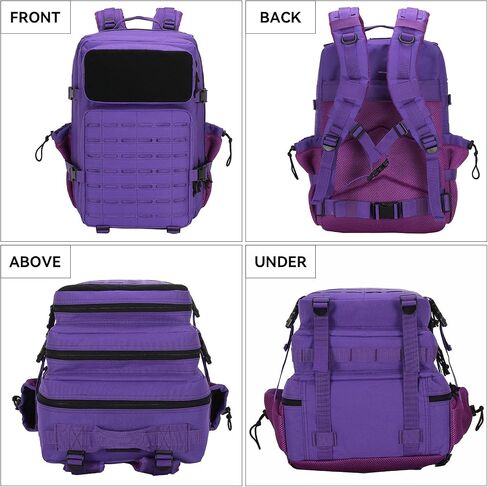 حقيبة الظهر التكتيكية العسكرية 45L / 25L 3 Day Assault Pack Molle Daypack حقيبة ظهر للمشي لمسافات طويلة للرجال والنساء in Kuwait