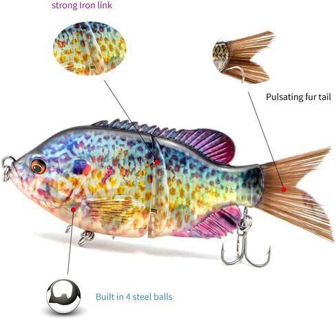 ods lure Bluegill Glide Bait Topwater Fishing Lure Floating Swimbait for Bass Trout Perch Pike Walleye Fishing in Kuwait