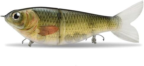 ODS Lure Slow Sinking Glide Bait with Fur Tail Lifelike Fishing Tackle for Trout Shad Bass Musky in Saudi Arabia