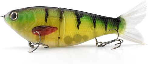 ODS Lure Slow Sinking Glide Bait with Fur Tail Lifelike Fishing Tackle for Trout Shad Bass Musky in Kuwait
