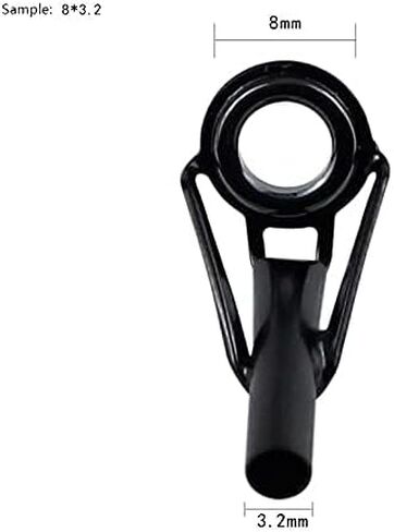 ZRUOYI Joyiii Fishing Rod Tips Stainless Steel Ceramic Ring Guide Repair Replacement 8 Sizes 40pcs Rod Tip Repair Kit in Kuwait