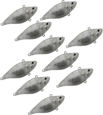10PCS Unpainted Fishing Lure Blank Fishing Lure Bodies VIB Lure DIY Lure in Saudi Arabia