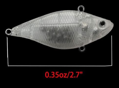 10PCS Unpainted Fishing Lure Blank Fishing Lure Bodies VIB Lure DIY Lure in Saudi Arabia