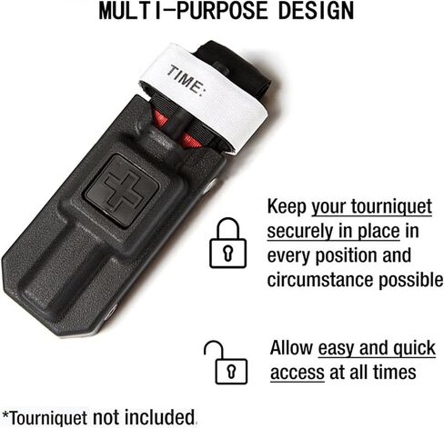 حامل عاصبة ZHUOMINGJIA، حافظة حافظة عاصبة، حقيبة حامل عاصبة، لمعدات الشرطة وحزام المرافق، حزام الخدمة أو التكتيكي (أسود، قطعة واحدة) in Kuwait