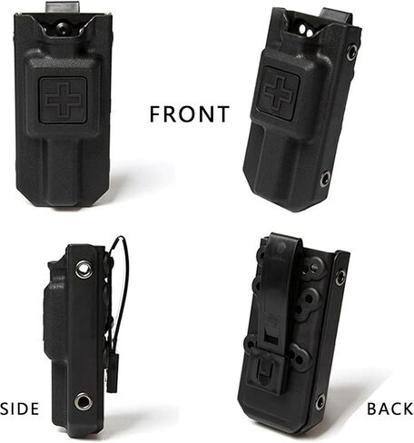 حامل عاصبة ZHUOMINGJIA، حافظة حافظة عاصبة، حقيبة حامل عاصبة، لمعدات الشرطة وحزام المرافق، حزام الخدمة أو التكتيكي (أسود، قطعة واحدة) in Kuwait