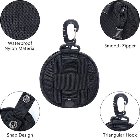 Focalmotors 2 حزمة صغيرة التكتيكية المدمجة EDC الحقائب الصغيرة رخوة فائدة الحقيبة عملة محفظة المفاتيح جيب منظم الملحقات الصغيرة in Kuwait