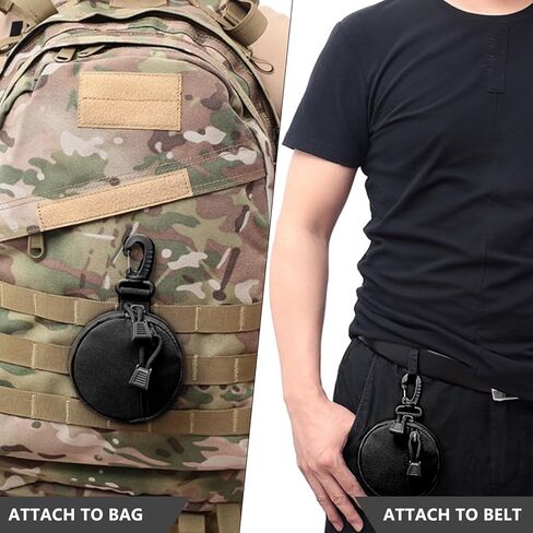 Focalmotors 2 حزمة صغيرة التكتيكية المدمجة EDC الحقائب الصغيرة رخوة فائدة الحقيبة عملة محفظة المفاتيح جيب منظم الملحقات الصغيرة in Kuwait