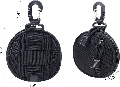 Focalmotors 2 حزمة صغيرة التكتيكية المدمجة EDC الحقائب الصغيرة رخوة فائدة الحقيبة عملة محفظة المفاتيح جيب منظم الملحقات الصغيرة in Kuwait