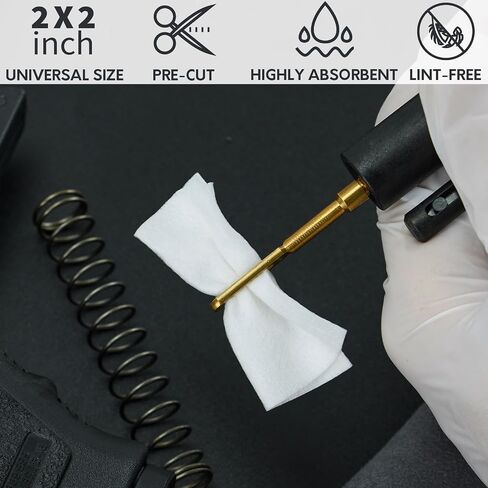 PINGMIC Gun Cleaning Patches, 1800/900 PCS Lint-Free Highly Absorbent Wipes in Kuwait