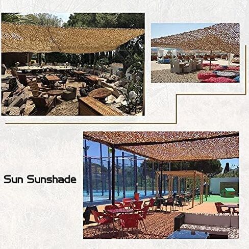 Sposuit Camo Netting - Camouflage Net 10x20 20x20 10x10 5x10 5x20, Military Camo Netting for Hunting Bulk Roll, Camo Tarp Sunshade Net for Party Decorations, Sunshade, Camping Ghillie Netting in Kuwait