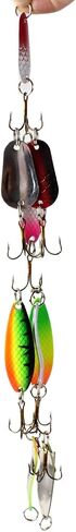 【Happy Shopping Day】 30pcs Colorful Metal Spinner Fishing Lures Minnow Baits, Fishing Spinner Metal Spoon Hard Baits, Crankbait Fish Hooks Tackle Salmon Catfish Bass Lures in Saudi Arabia
