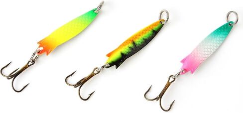 【Happy Shopping Day】 30pcs Colorful Metal Spinner Fishing Lures Minnow Baits, Fishing Spinner Metal Spoon Hard Baits, Crankbait Fish Hooks Tackle Salmon Catfish Bass Lures in Saudi Arabia