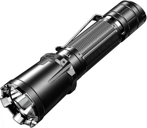 klarus XT11GT Pro 3300 Lumens USB C Rechargeable Tactical Flashlight, 1345 Feet Beam Distance, Instant Reaction Dual Tail Switches, Tactical + Outdoor Settings, with Holster in Kuwait