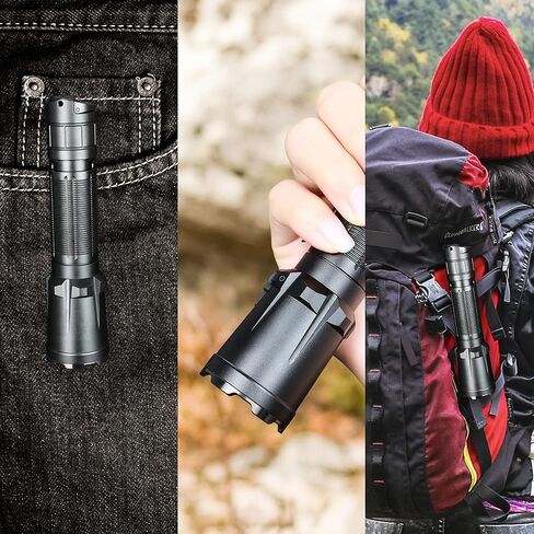klarus XT11GT Pro 3300 Lumens USB C Rechargeable Tactical Flashlight, 1345 Feet Beam Distance, Instant Reaction Dual Tail Switches, Tactical + Outdoor Settings, with Holster in Kuwait